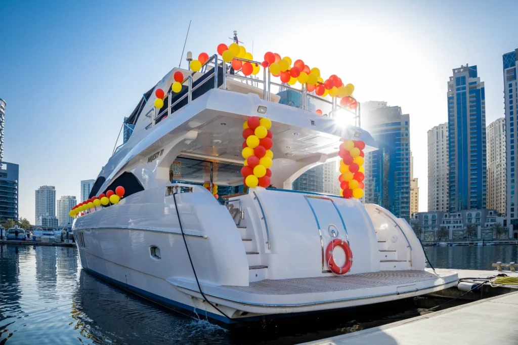Special occasions and events on Dubai yacht rentals